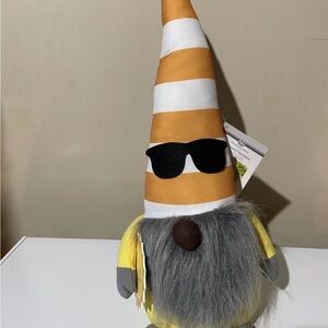 Striped 20” Sunny Gnome with Sunglasses and weighted bottom